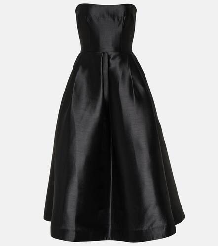 Strapless faille midi dress - Alex Perry - Modalova