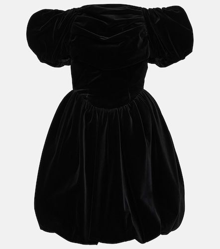 Miniabito in velluto con scollo bardot - Simone Rocha - Modalova