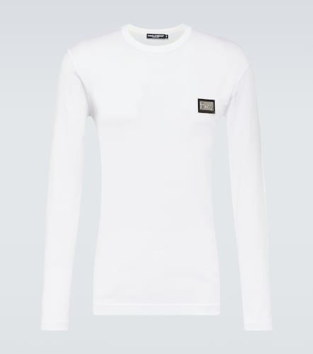 Camiseta de algodón con logo - Dolce&Gabbana - Modalova