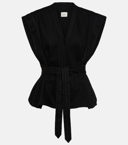 Top Chasuble de denim con cinturón - Lemaire - Modalova