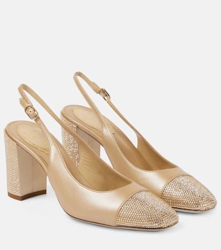 Kristen embellished leather slingback pumps - Rene Caovilla - Modalova