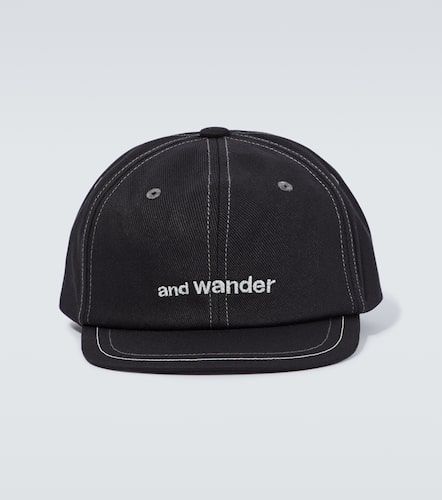 Cappello in twill di cotone con logo - And Wander - Modalova