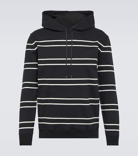 Striped cotton fleece hoodie - Saint Laurent - Modalova