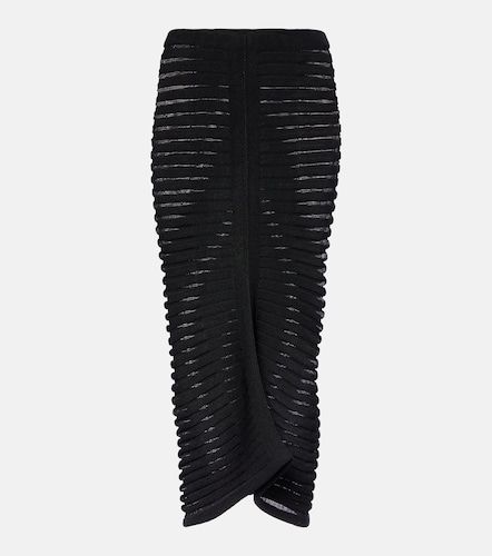 Alaia Skeleton knitted midi skirt - Alaia - Modalova