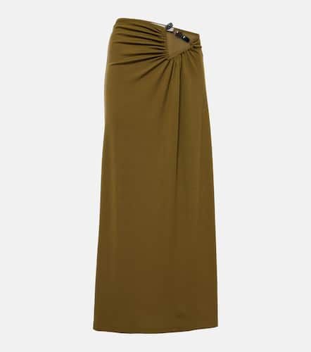 Tri Crystal Stone ruched maxi skirt - Christopher Esber - Modalova