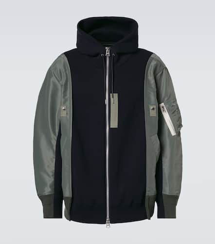 Sacai Cotton-blend twill hoodie - Sacai - Modalova