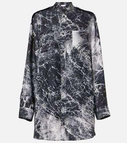 Printed silk shirt dress - Alexander McQueen - Modalova