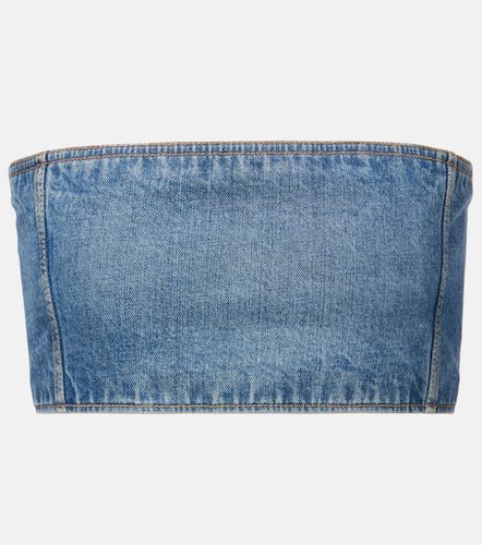 Alaia Denim crop top - Alaia - Modalova