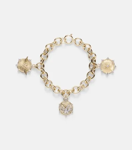 Resilience Blossoms 18kt charm bracelet with diamonds - FoundRae - Modalova