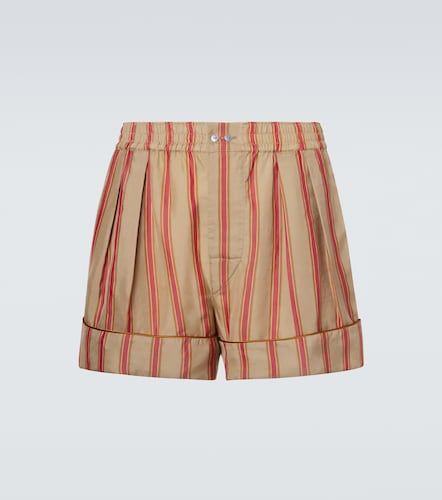 Shorts de sarga a rayas - Saint Laurent - Modalova
