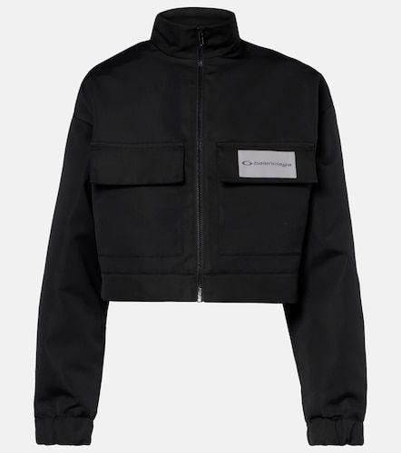 Cropped technical faille track jacket - Balenciaga - Modalova