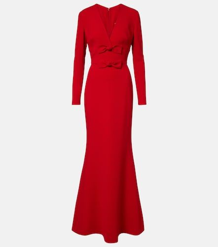 Abito lungo in cady con fiocco - Elie Saab - Modalova
