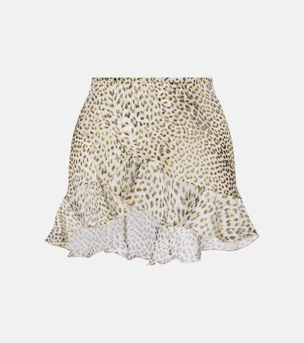 Pareo de seda estampado - Roberto Cavalli - Modalova
