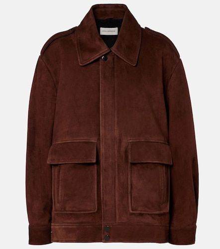Drey suede field jacket - Nour Hammour - Modalova