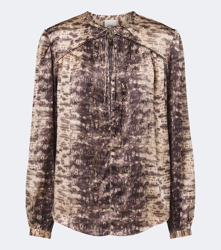 Blusa Laraya de satén de seda estampada - Isabel Marant - Modalova