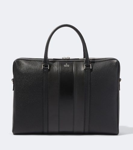 Web Trademark Medium leather briefcase - Gucci - Modalova