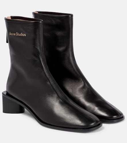 Logo leather ankle boots - Acne Studios - Modalova