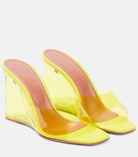 Amina Muaddi Lupita PVC wedge mules - Amina Muaddi - Modalova