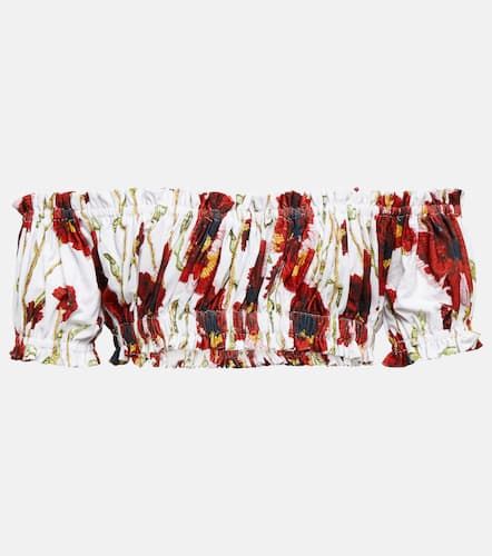 Top raccourci Jose à fleurs - Norma Kamali - Modalova