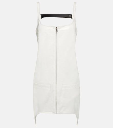 Courrèges Vestido corto en mezcla de algodón - Courreges - Modalova