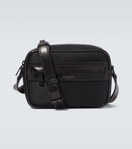 Camp leather-trimmed camera bag - Saint Laurent - Modalova