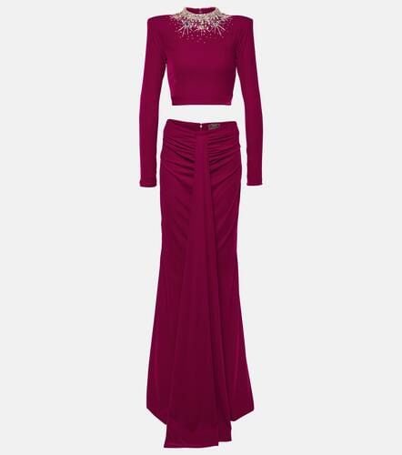 Gemma embellished crop top and maxi skirt set - Miss Sohee - Modalova