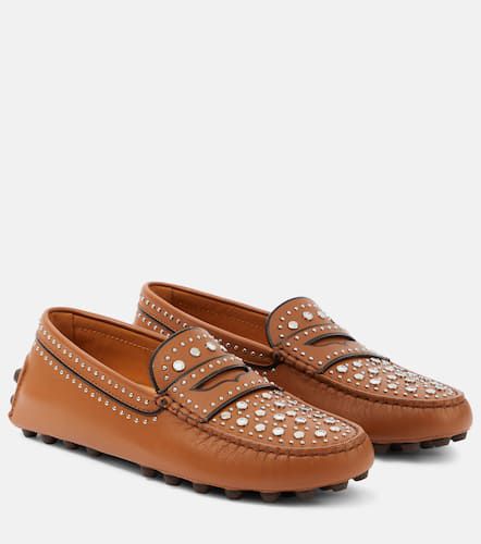 Gommino studded leather moccasins - Tod's - Modalova