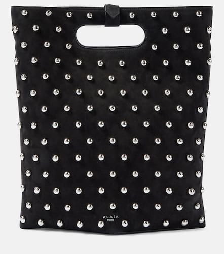 AlaÃ¯a Folded embellished suede tote bag - Alaia - Modalova