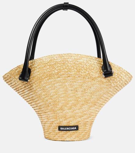 Beach Medium straw tote bag - Balenciaga - Modalova