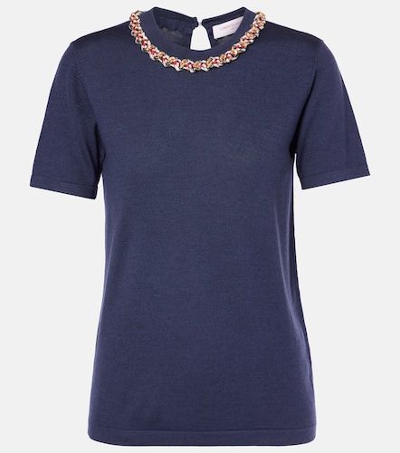 Pullover in lana e seta - Carolina Herrera - Modalova