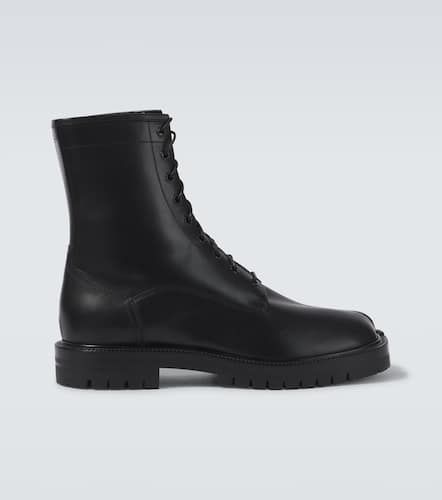 Tabi leather combat boots - Maison Margiela - Modalova