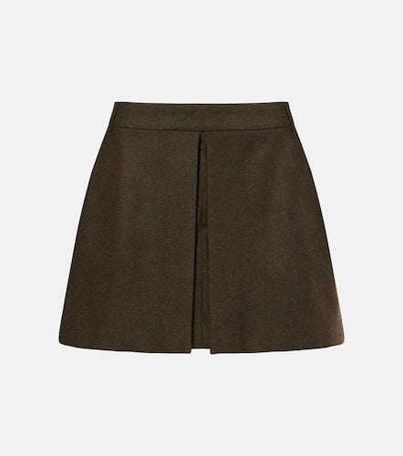 Ami Paris Wool flannel miniskirt - Ami Paris - Modalova