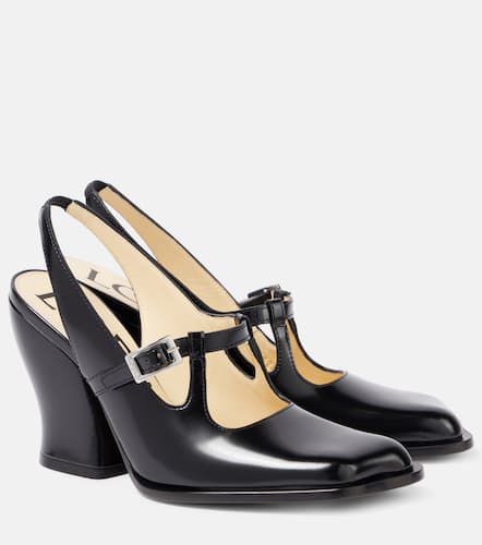 Onda brushed leather slingback pumps - Loewe - Modalova