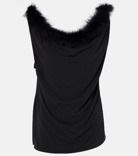 Top Boa de jersey con plumas - Coperni - Modalova
