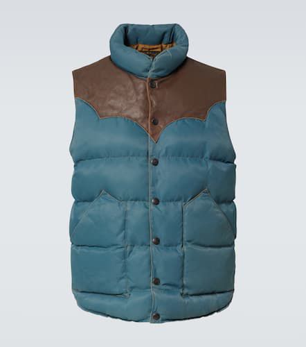 Stonely padded leather-trimmed vest - RRL - Modalova