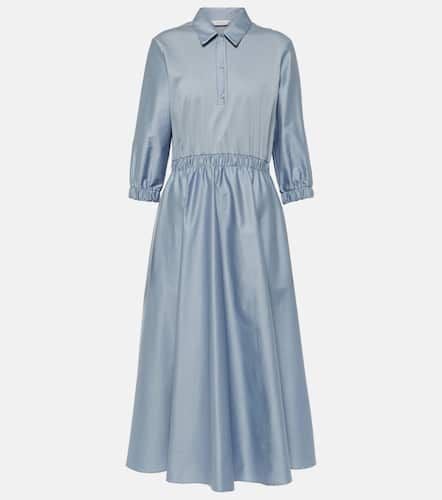 Maggio pleated cotton midi dress - Max Mara - Modalova