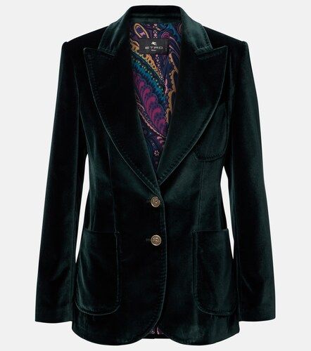 Etro Blazer in velluto di cotone - Etro - Modalova