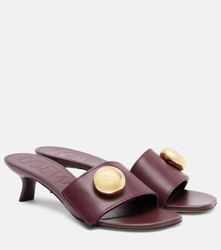 Loewe Anagram leather mules - Loewe - Modalova