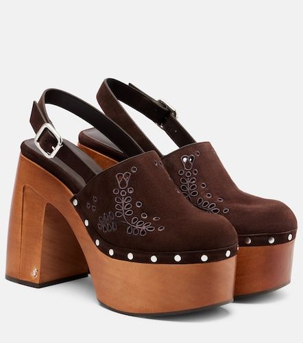 Alida 135 suede platform clogs - Jimmy Choo - Modalova