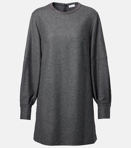 Wool and cashmere minidress - Brunello Cucinelli - Modalova