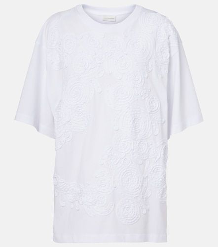 Camiseta oversized de algodón bordada - Dries Van Noten - Modalova