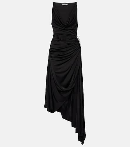 Asymmetric crystal-embellished gown - David Koma - Modalova