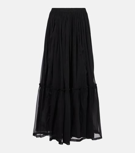 Ruffled silk maxi skirt - Saint Laurent - Modalova