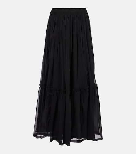 Ruffled silk maxi skirt - Saint Laurent - Modalova