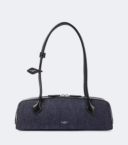 Alaïa Borsa a spalla Le Teckel Medium in denim - Alaia - Modalova