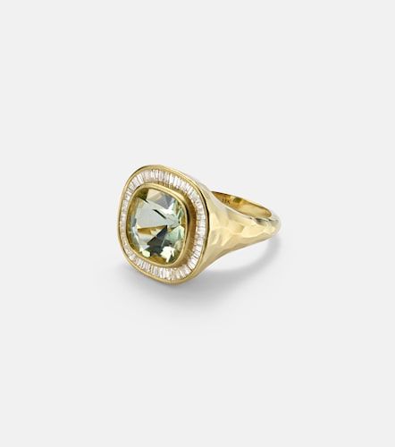 Anello Chroma in 18kt con diamanti e berillo - Octavia Elizabeth - Modalova