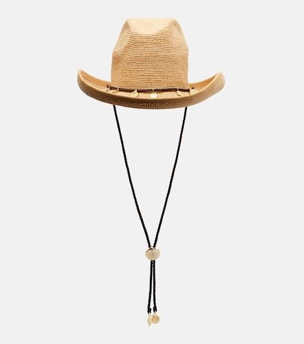 Embellished raffia cowboy hat - Oseree - Modalova