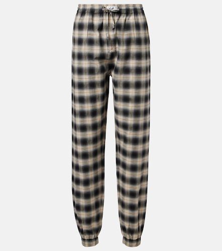 Checked cotton sweatpants - The Attico - Modalova