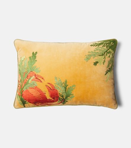 Cuscino in velluto di cotone con ricamo - Les-Ottomans - Modalova