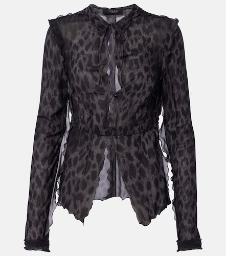Gucci Leopard-printed silk blouse - Gucci - Modalova